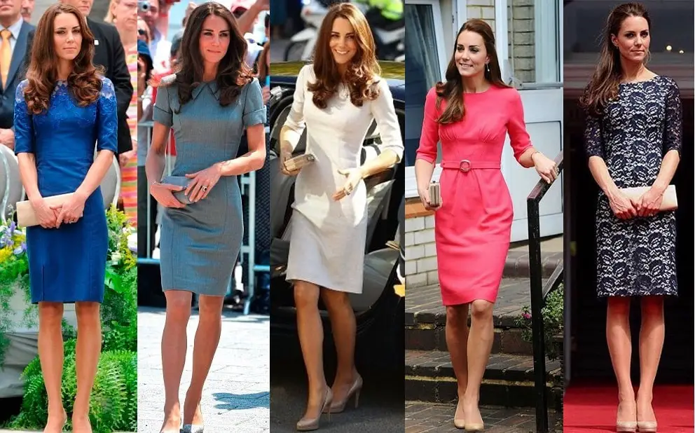 Duchess of Cambridge in Sheath Dresses
