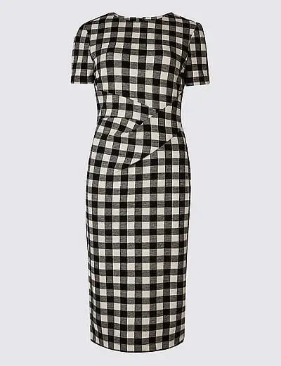 Marks and Spencer Checked Short Sleeve Dress $72